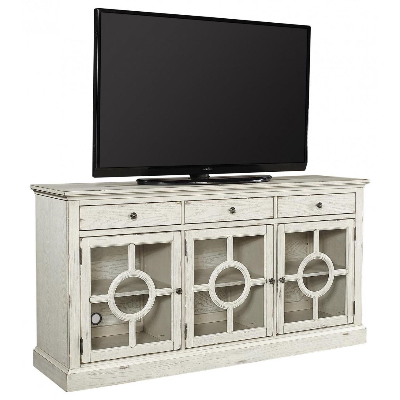 Aspenhome Radius I233264 66" Cottage Style TV Stand with Storage Baer's Furniture TV Stands
